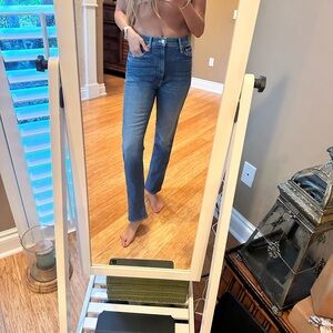 MOTHER Blue Straight Leg Women's Jeans